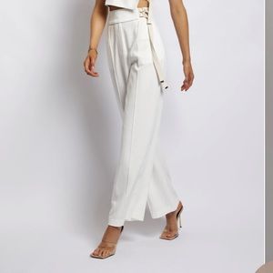 NWT Meshki Misa Linen Pants in white